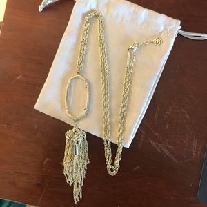 Kendra Scott Rayne Necklace with Clear Stone